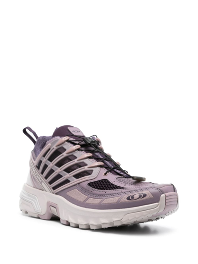 Shop Salomon Acs Pro Chunky Sneakers In Purple