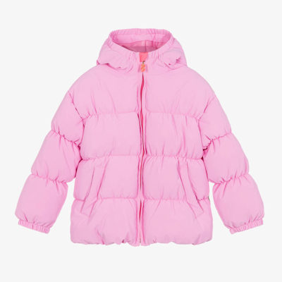 Shop Billieblush Girls Pink Puffer Rainbow Jacket