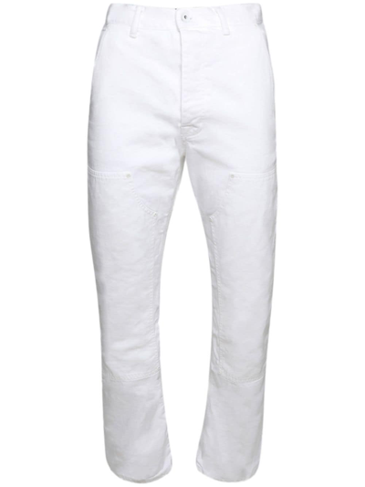 Shop Purple Brand Logo-patch Wide-leg Jeans In White