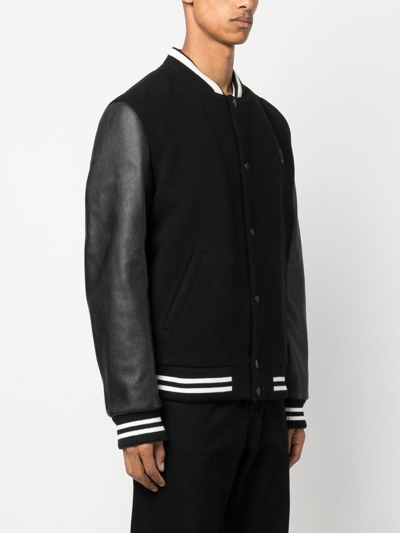 Philipp Plein Studded-skull Bomber Jacket In Black