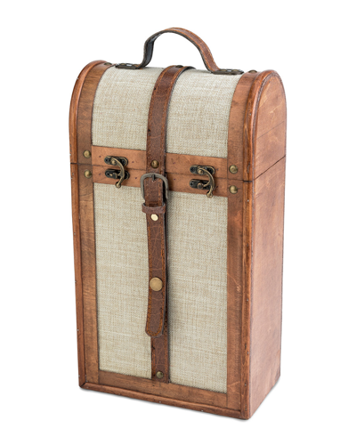 Shop Twine 2-bottle Vintage Trunk Wine Box