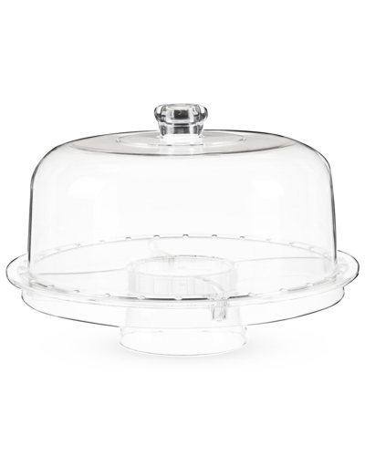 Shop Twine Multi-functional Acrylic Server With Bundt Cake Mold In Clear