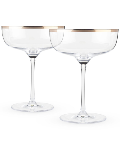 Shop Twine Copper Rim Crystal Coupe Set