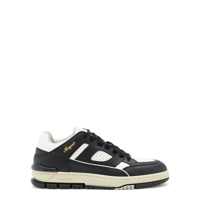 Shop Axel Arigato Area Lo Panelled Leather Sneakers In Black