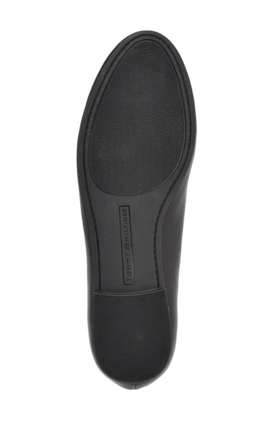 Tommy Hilfiger Womens Loafers Slip On In Black
