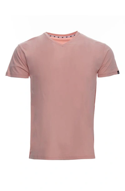 Shop X-ray V-neck Flex T-shirt In Dusty Pink