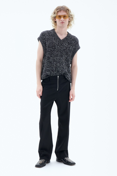 Shop Filippa K Bootcut Zip Trousers In Black