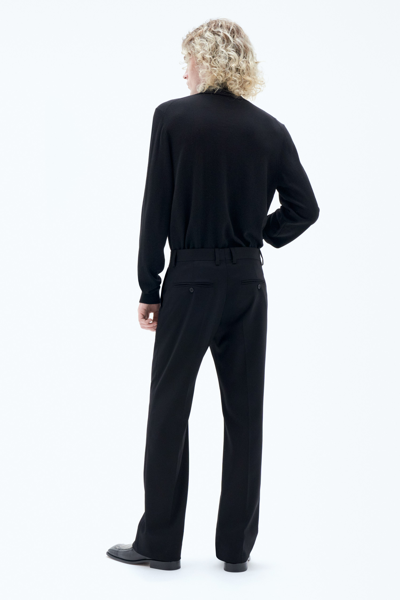 Shop Filippa K Bootcut Zip Trousers In Black