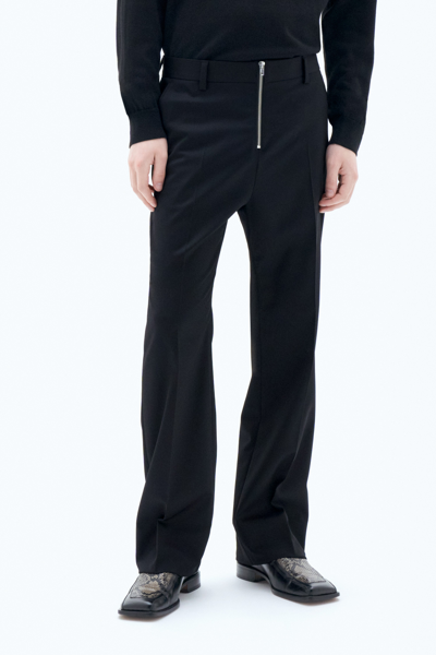 Shop Filippa K Bootcut Zip Trousers In Black