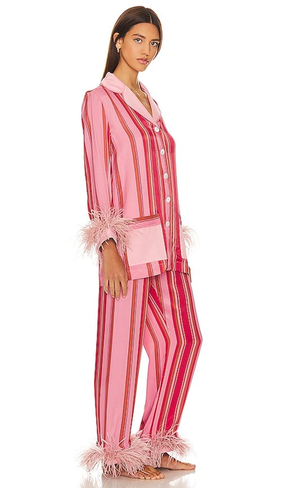 Shop Sleeper Party Pajamas With Detachable Feathers In Multicolor