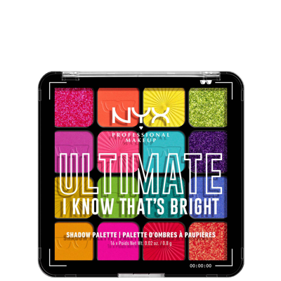 Shop Nyx Professional Makeup Ultimate Shadow Palette Vegan 16-pan - I Know That's Bright