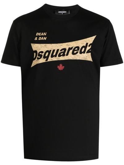 Shop Dsquared2 Logo-print Cotton T-shirt - Men's - Cotton In Black