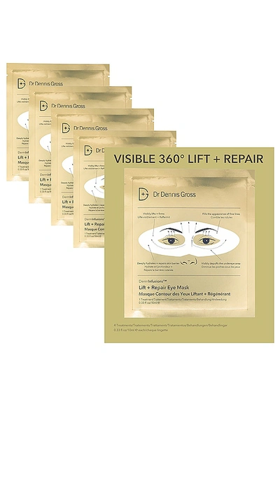 Shop Dr Dennis Gross Skincare Derminfusions Lift + Repair Eye Mask 4 Pack In Beauty: Na