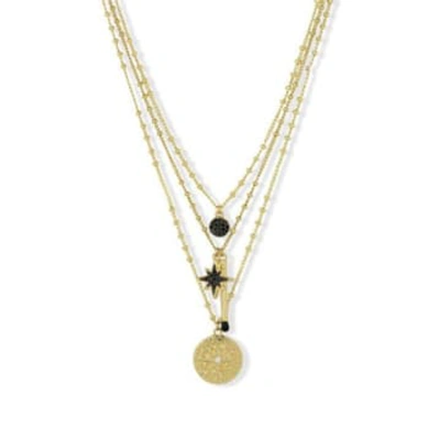 Shop Ashiana Tempest Necklace In Gold