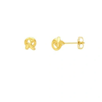 Shop Estella Bartlett Knot Stud Earrings In Gold