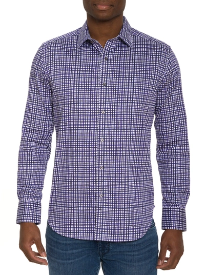 Shop Robert Graham Topkipi Long Sleeve Button Down Shirt In Purple