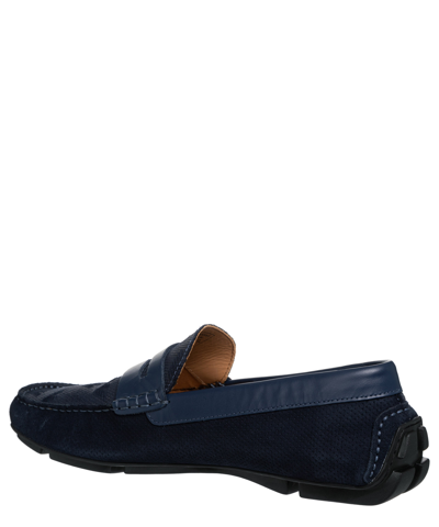 Shop Emporio Armani Loafers In Blue