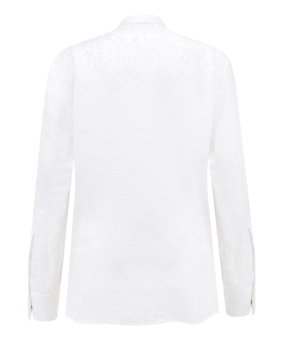 Shop Versace Blouse In White