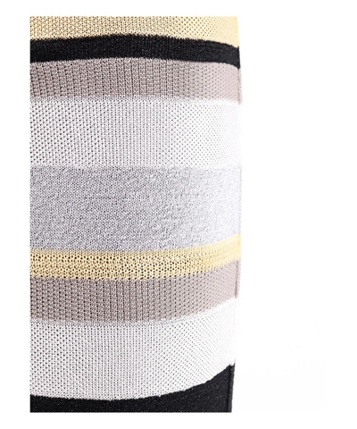 Palm Angels Women Striped Trouser With Lurex Effect In Multicolor