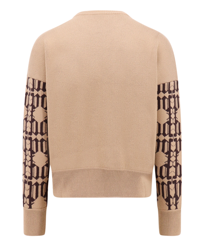 Shop Palm Angels Sweater In Beige