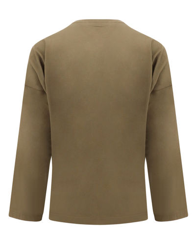 Shop Palm Angels Long Sleeve T-shirt In Brown