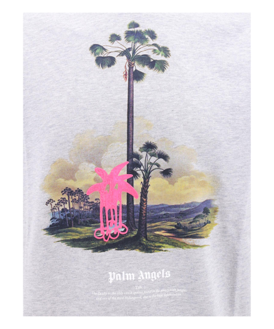 Shop Palm Angels T-shirt In Grey