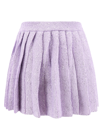 Shop Self-portrait Mini Skirt In Violet