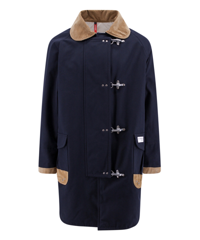 Shop Fay Archive Coat In Blue