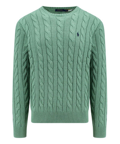 Shop Polo Ralph Lauren Sweater In Green