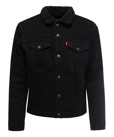 Shop Levi's Denim Jacket In Black