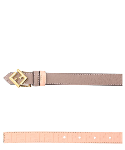 Shop Fendi Ff Belt In Pink