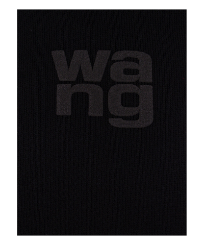 Alexander Wang Essential Terry Hoodie In Black