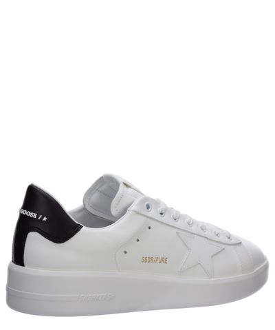 Golden Goose Mens Silver Com Pure Star Bio Logo-print Faux-leather Low-top Trainers In White