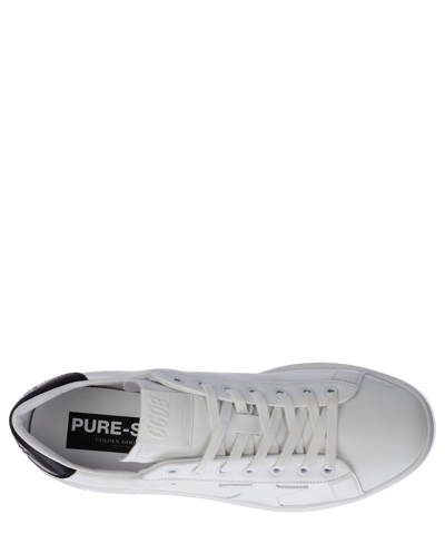 Golden Goose Mens Silver Com Pure Star Bio Logo-print Faux-leather Low-top Trainers In White