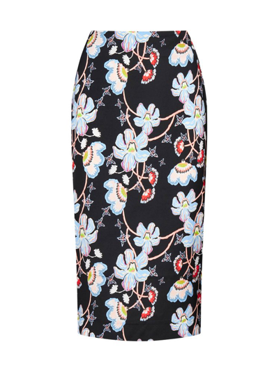 Shop Diane Von Furstenberg High Waist Kara Skirt In Multi