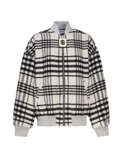 Shop Jw Anderson Checked Bomber Jacket In Multi