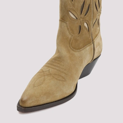 Shop Isabel Marant Duerto Leather Boots Shoes In Nude &amp; Neutrals