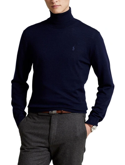 Shop Ralph Lauren Sweaters In Hunter Navy