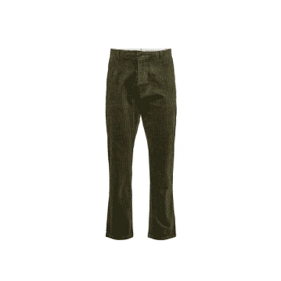 Shop Anerkjendt Jan New Cord Pants In Forest Night From