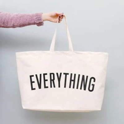 Shop Alphabet Bags Everything Really Big Bag | Natural + Black