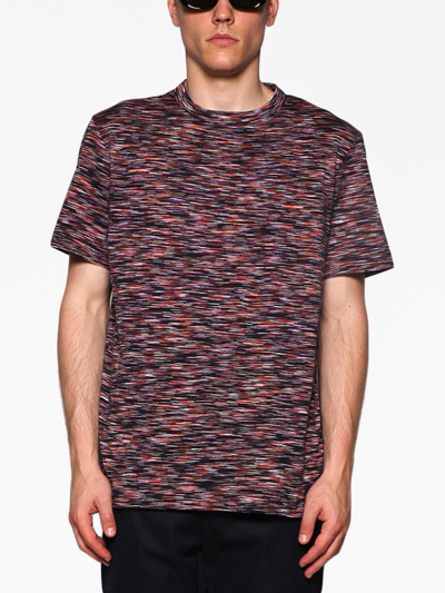 Shop Missoni Abstract-pattern Print Cotton T-shirt In Multicolour