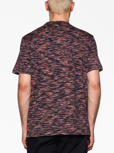 Shop Missoni Abstract-pattern Print Cotton T-shirt In Multicolour