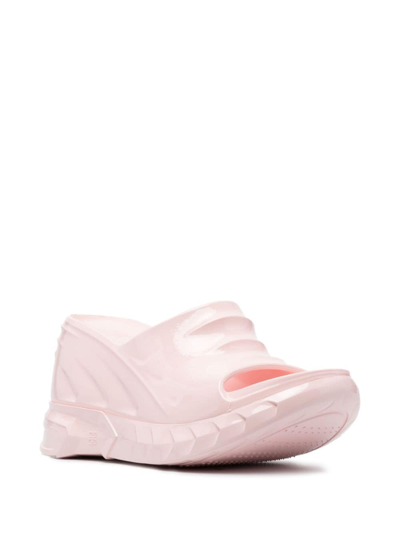 Shop Givenchy Marshmallow 100mm Platform Sandals In Pink