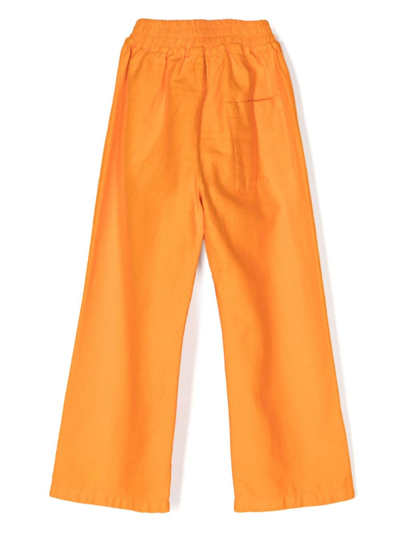 Shop Bobo Choses Logo-print Cotton Trousers In Yellow