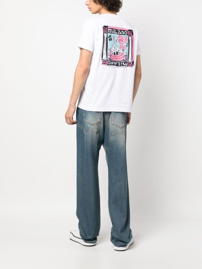 Modes Garments Logo-print Cotton T-shirt In White