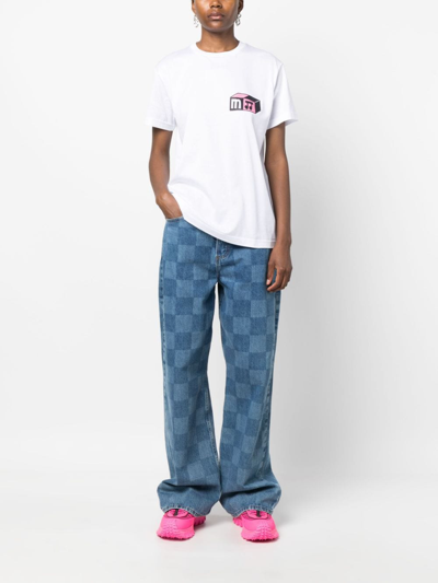 Modes Garments Logo-print Cotton T-shirt In White