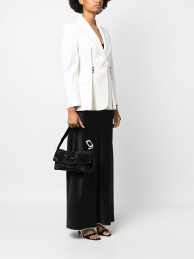 Shop Benedetta Bruzziches Buckle-detail Shoulder Bag In Black
