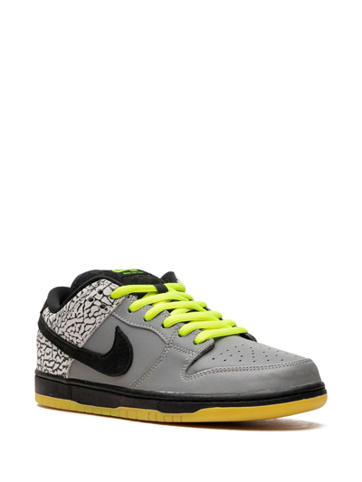 Shop Nike Sb Dunk Low Premium Qs "djck 112" Sneakers In Grey