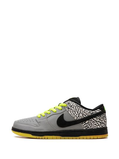 Shop Nike Sb Dunk Low Premium Qs "djck 112" Sneakers In Grey