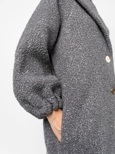 Patou Voluminous Coat With Long Sleeves. In Grey